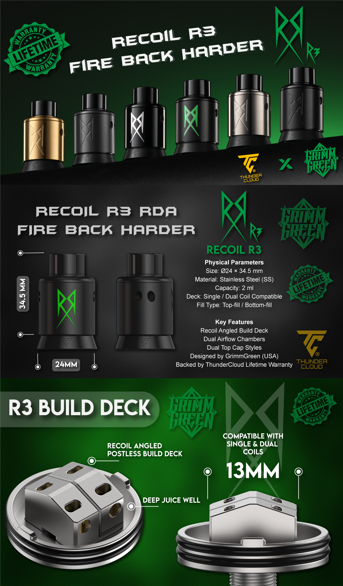 vape recoil Flippin Fruit Flash Beast Mode Max 2 Vape main image 1